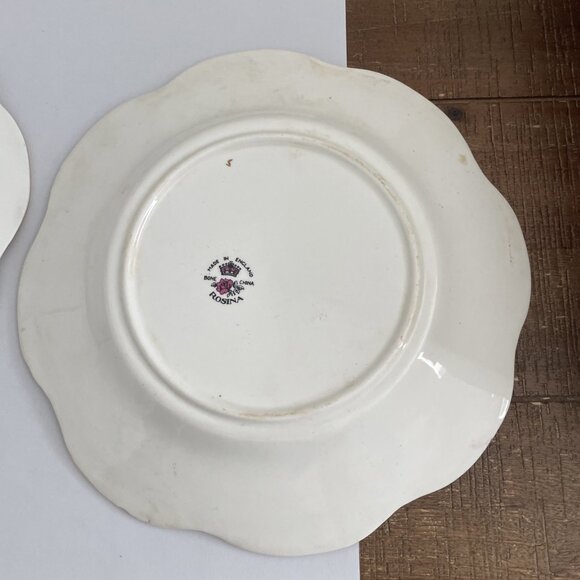 Rosina Made In England Bone China Saucers Lot Of 2 - Picture 6 of 8